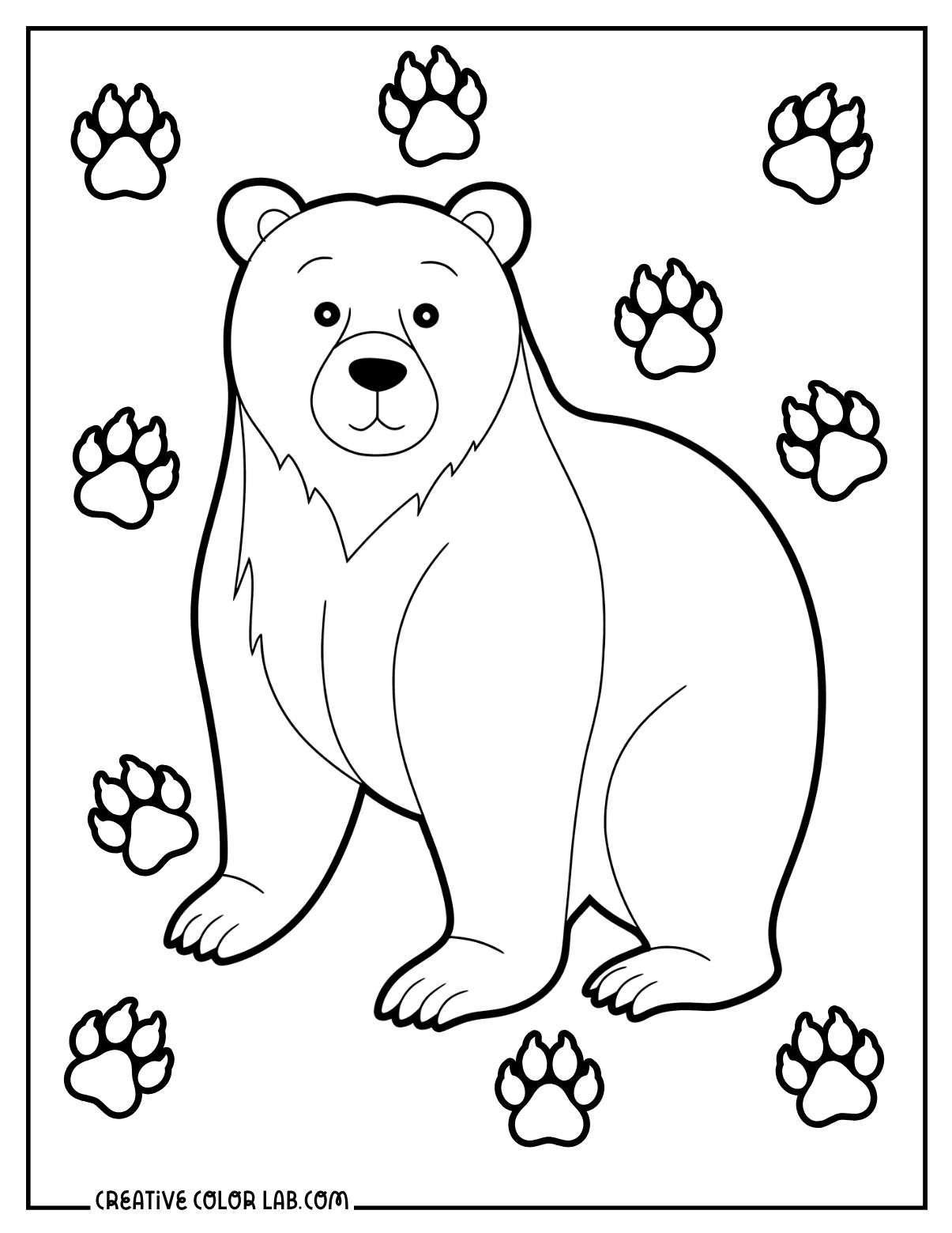brown coloring pages preschool