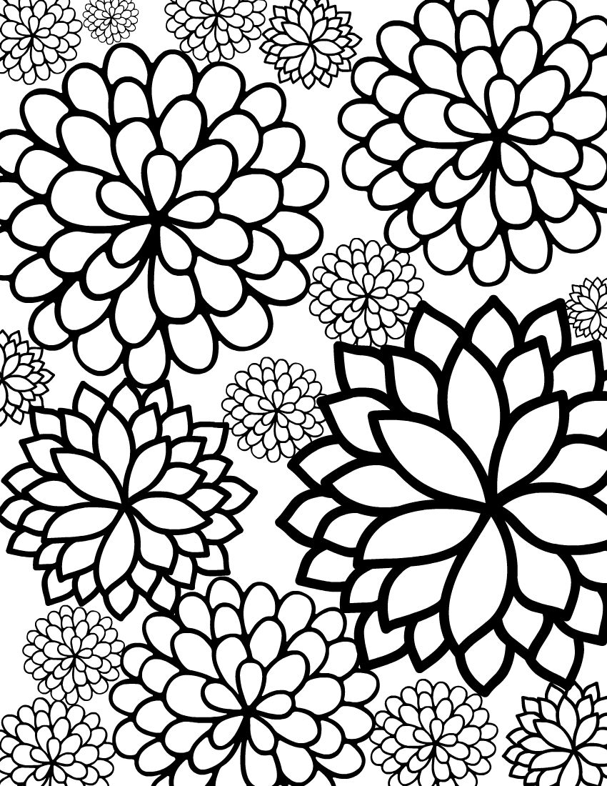 cute flower coloring pages cute flower coloring pages