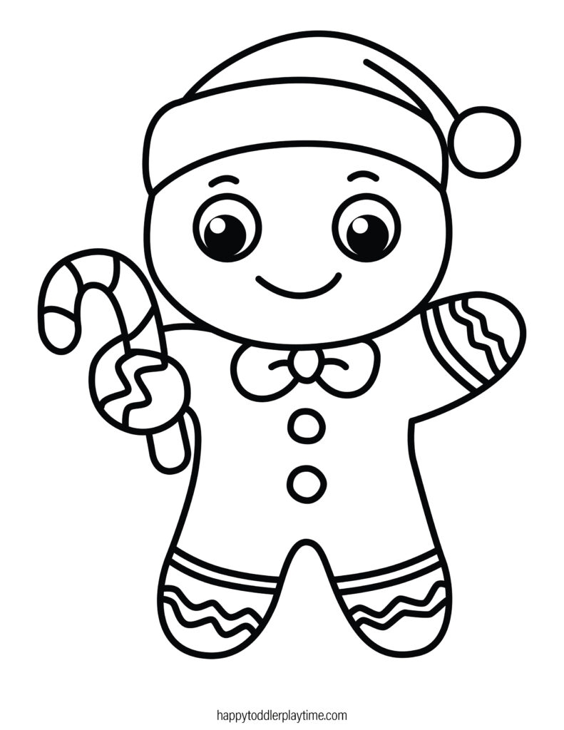 Free Printable Candy Cane Coloring Pages For Kids Happy Toddler Playtime