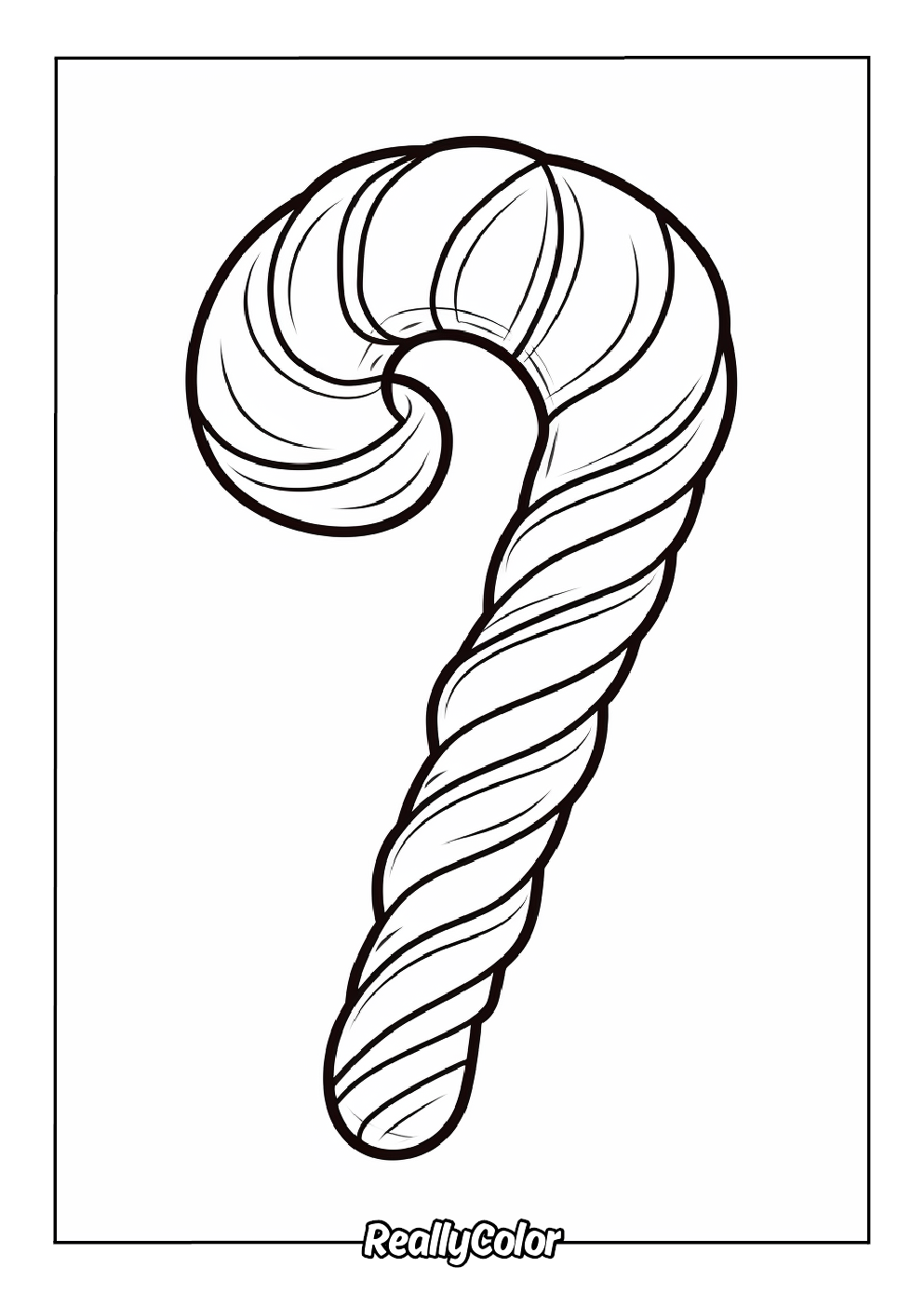 Free Printable Candy Cane Coloring Pages