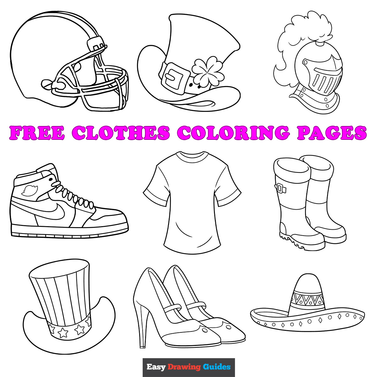 Free Printable Clothes Coloring Pages For Kids