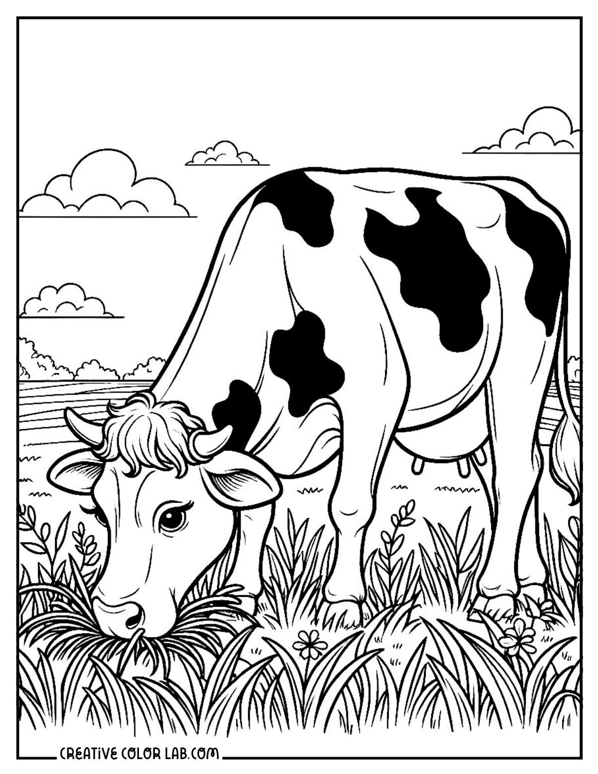 cow coloring pages