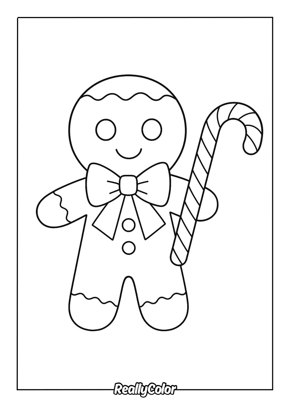 Free Printable Gingerbread Man Coloring Pages