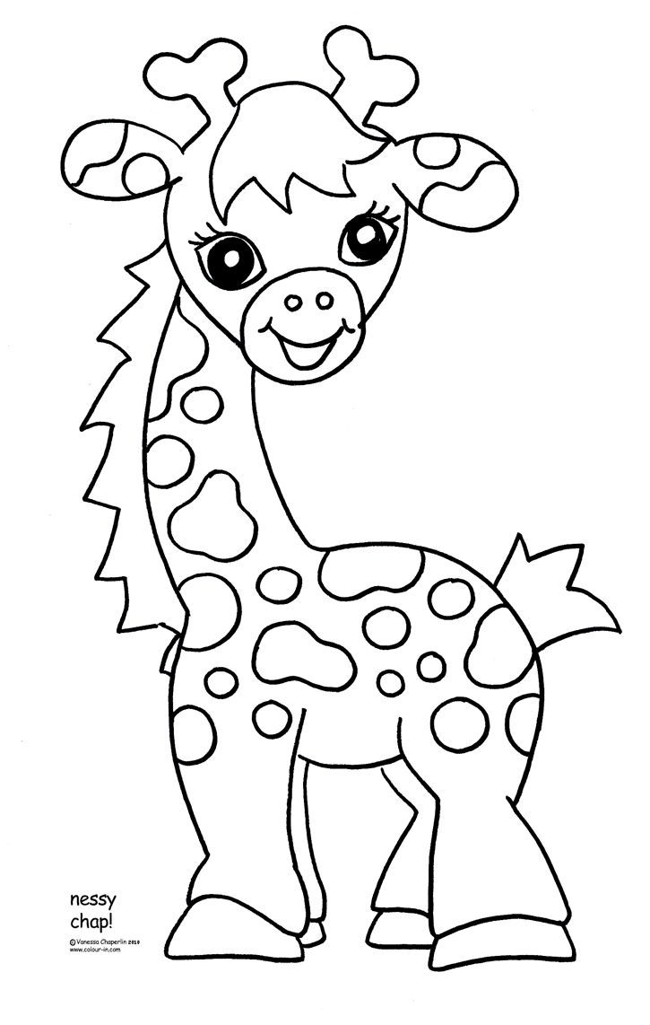 giraffe coloring pages