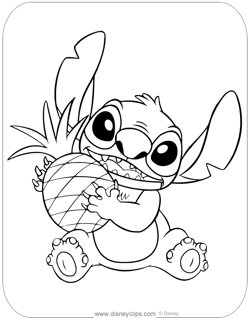 coloring pages stitch