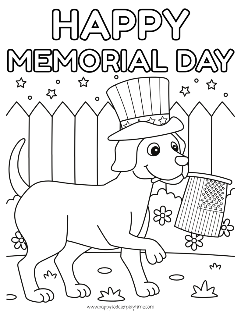 Free Printable Memorial Day Coloring Pages For Kids Happy Toddler Playtime