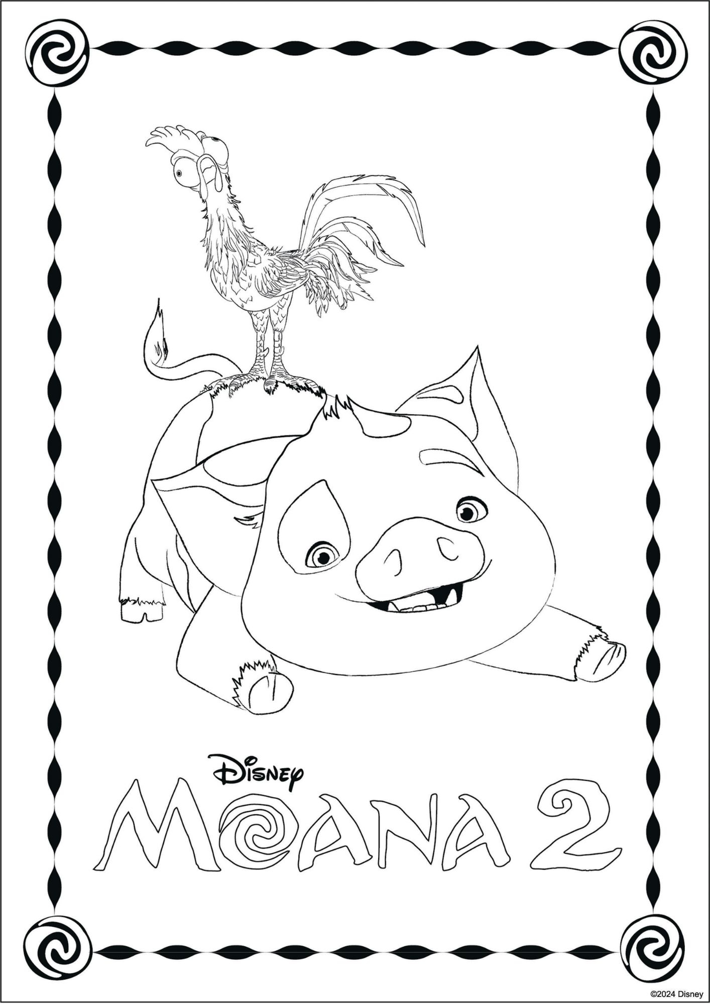 coloring pages moana
