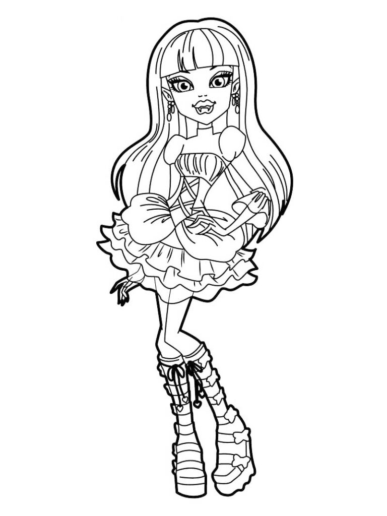Free Printable Monster High Coloring Pages For Kids