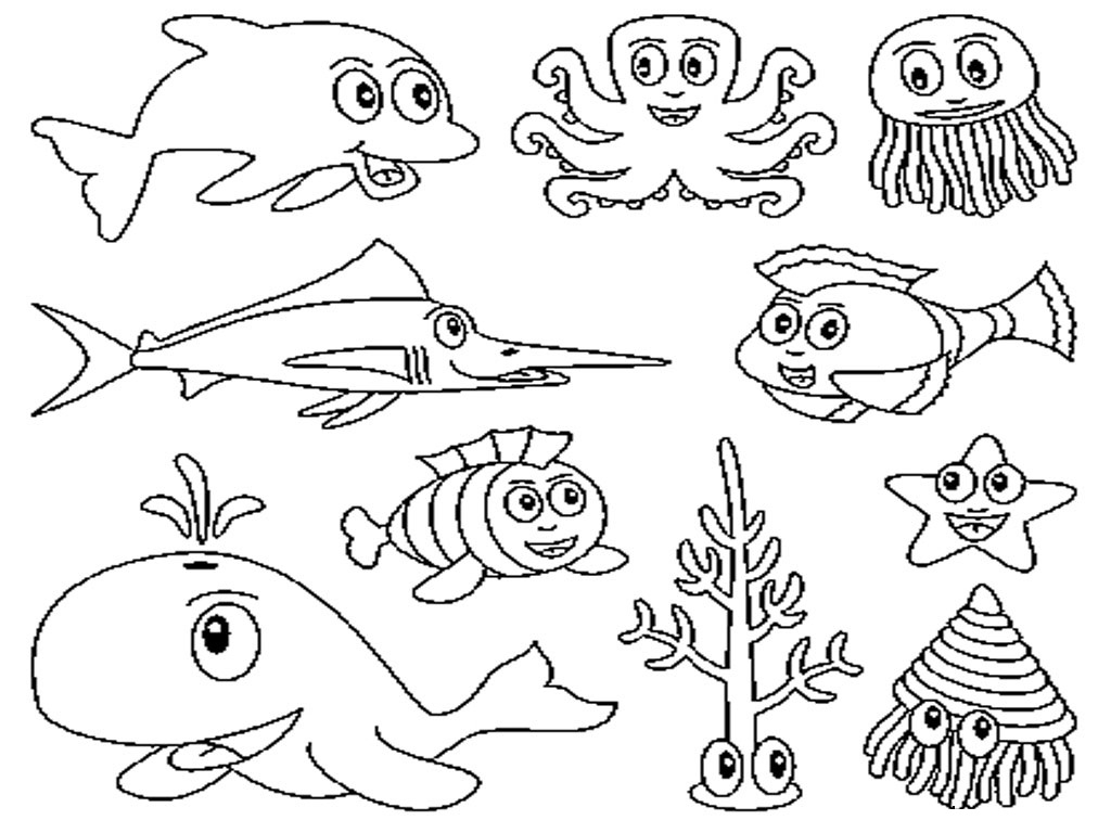 ocean coloring pages for preschoolers
