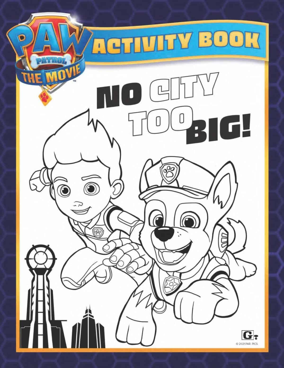 coloring pages paw patrol