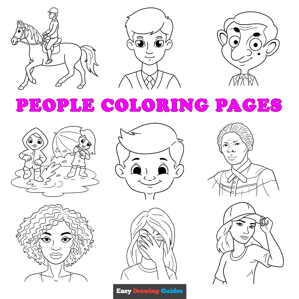 people coloring pages