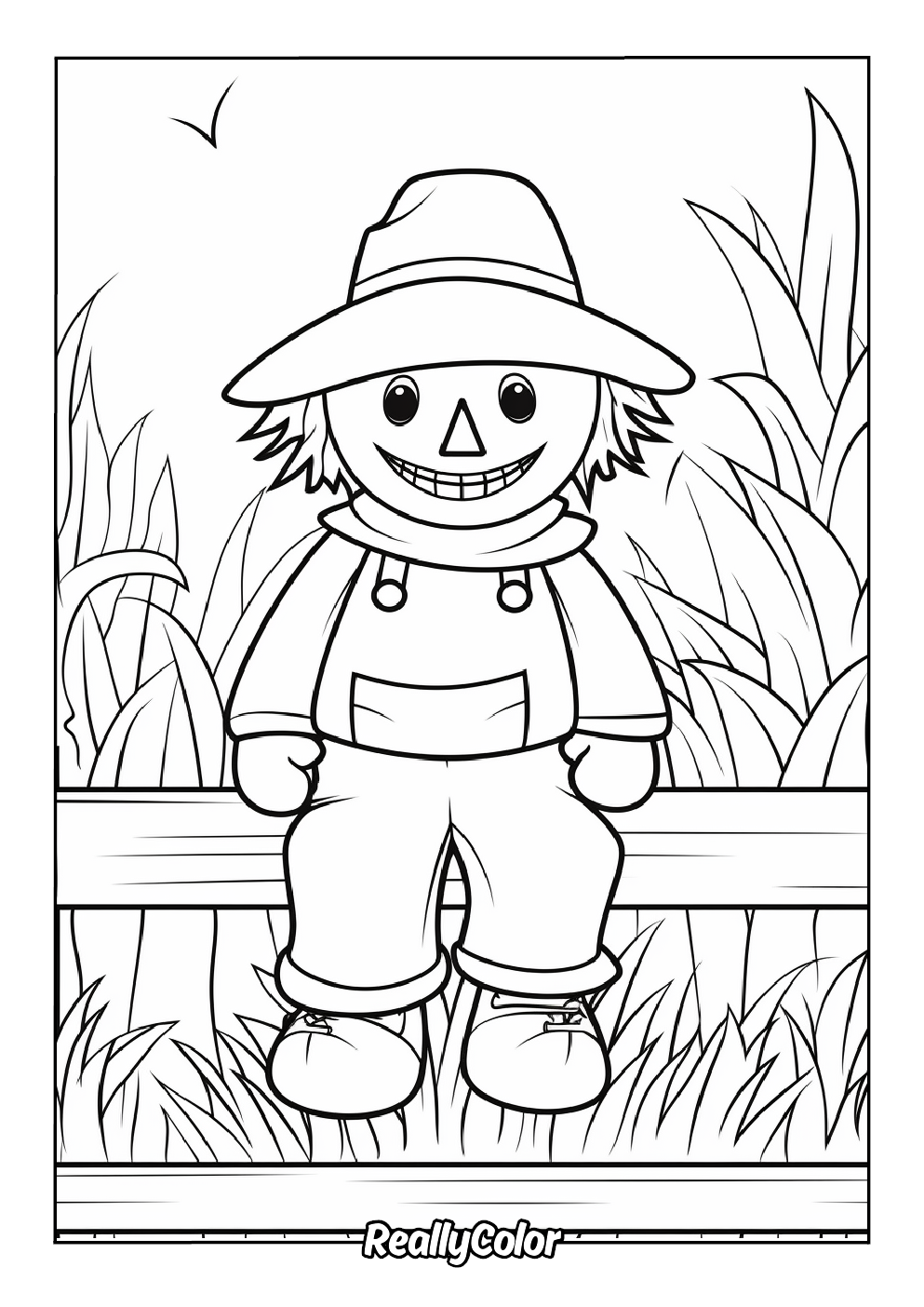 Free Printable Scarecrow Coloring Pages