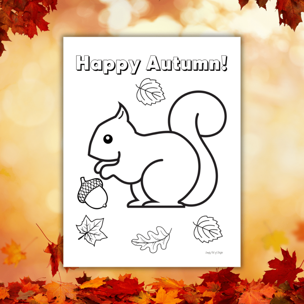 Free Printable Squirrel Coloring Pages For Kids Simply Full Of Delight
