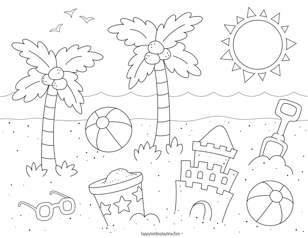 Free Printable Summer Colouring Pages For Kids Happy Toddler Playtime