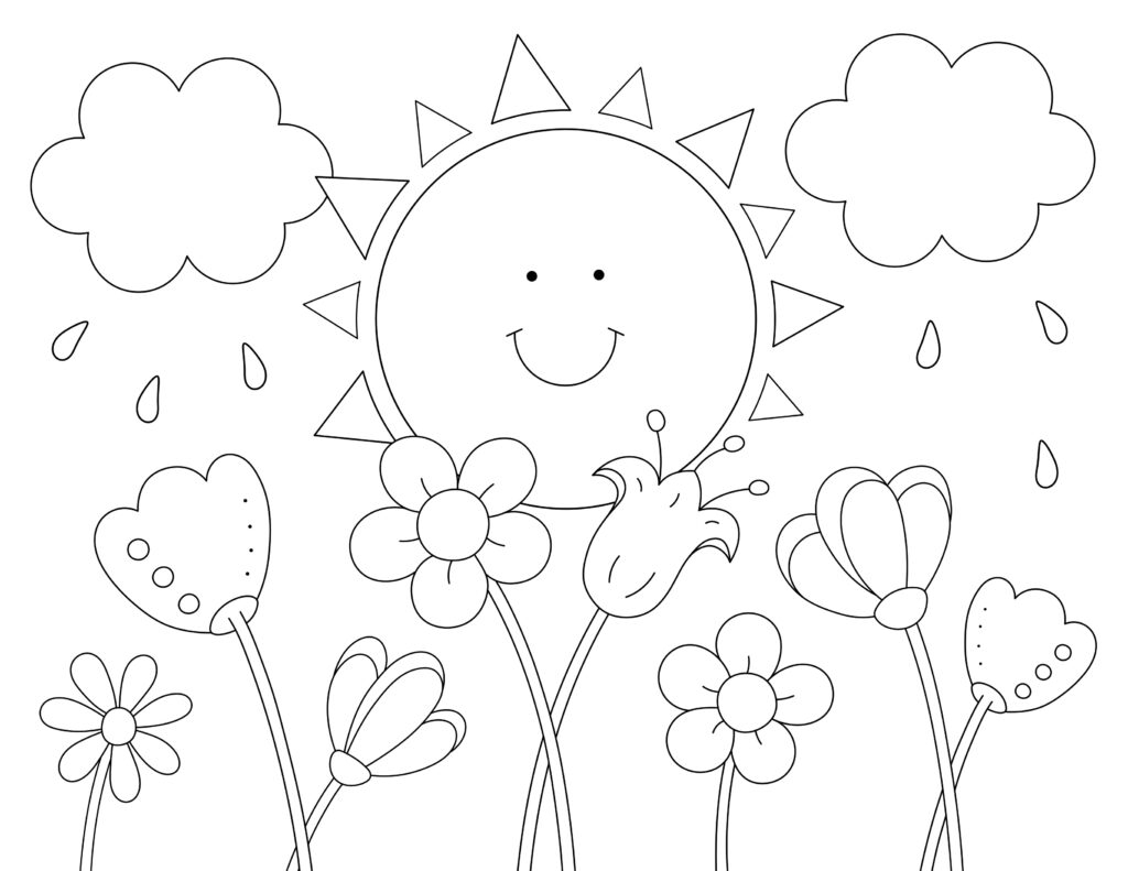 preschool coloring pages for summer