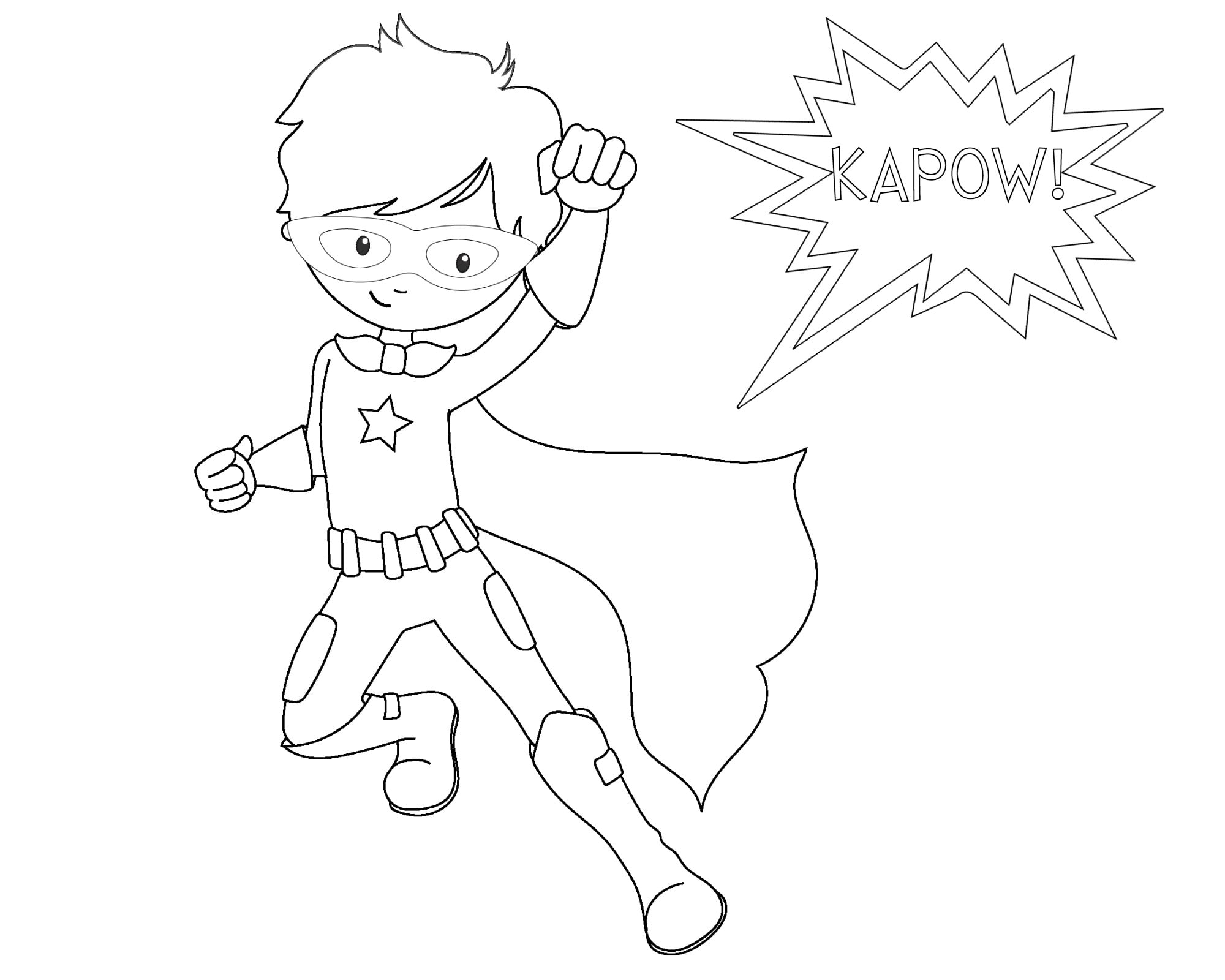 Free Printable Superhero Coloring Sheets For Kids Crazy Little Projects