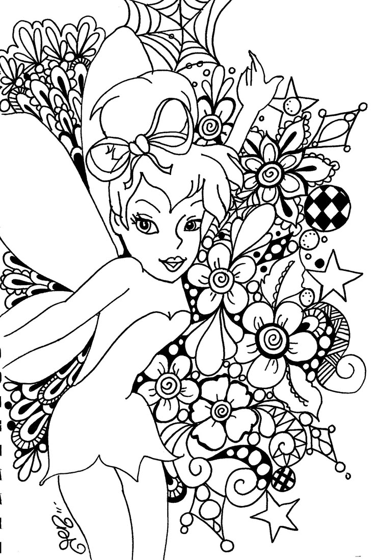 tinkerbell coloring pages