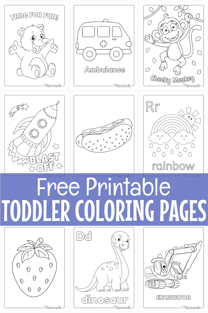 Free Printable Toddler Coloring Pages