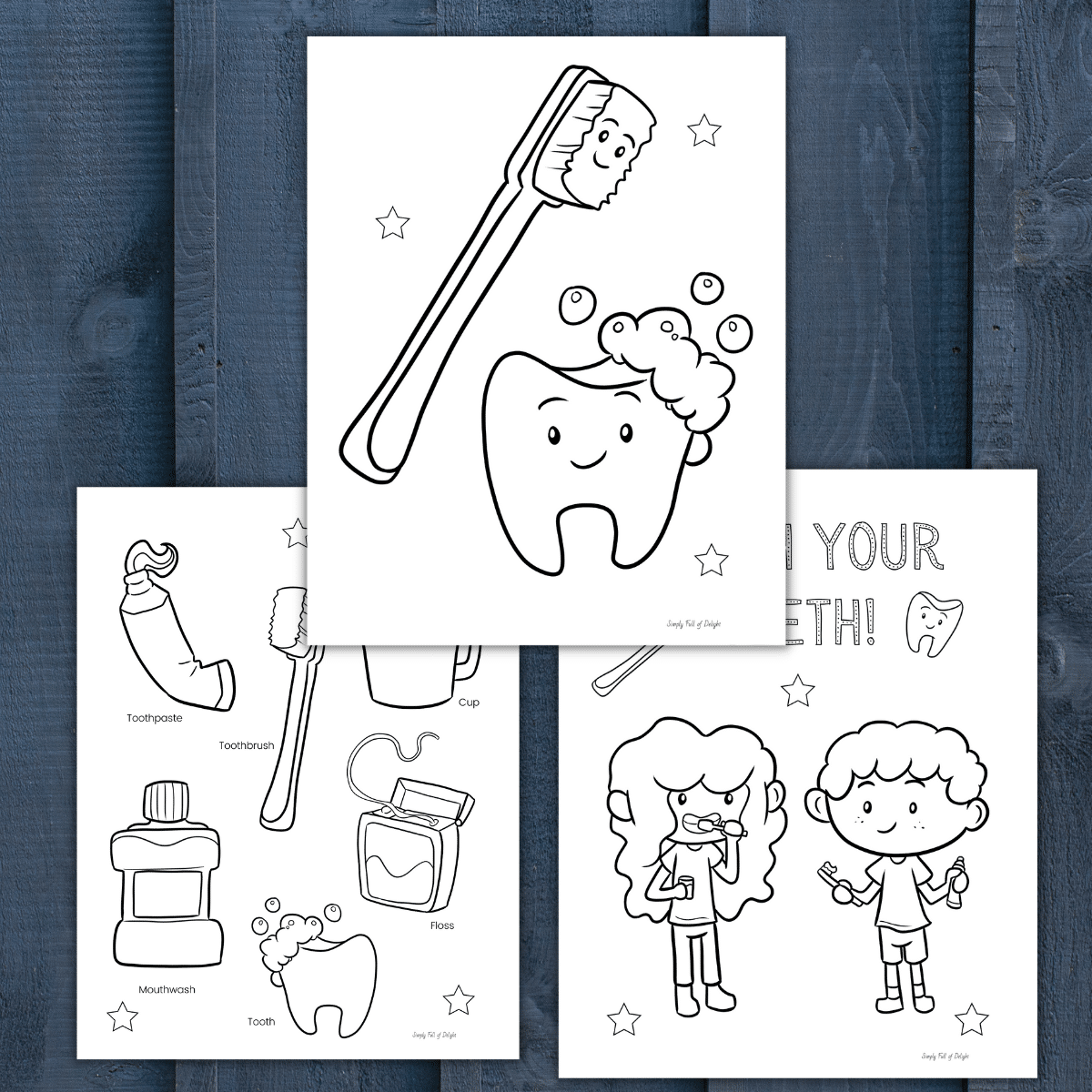 Free Printable Tooth Coloring Pages Dental Activity Simply Full Of Delight