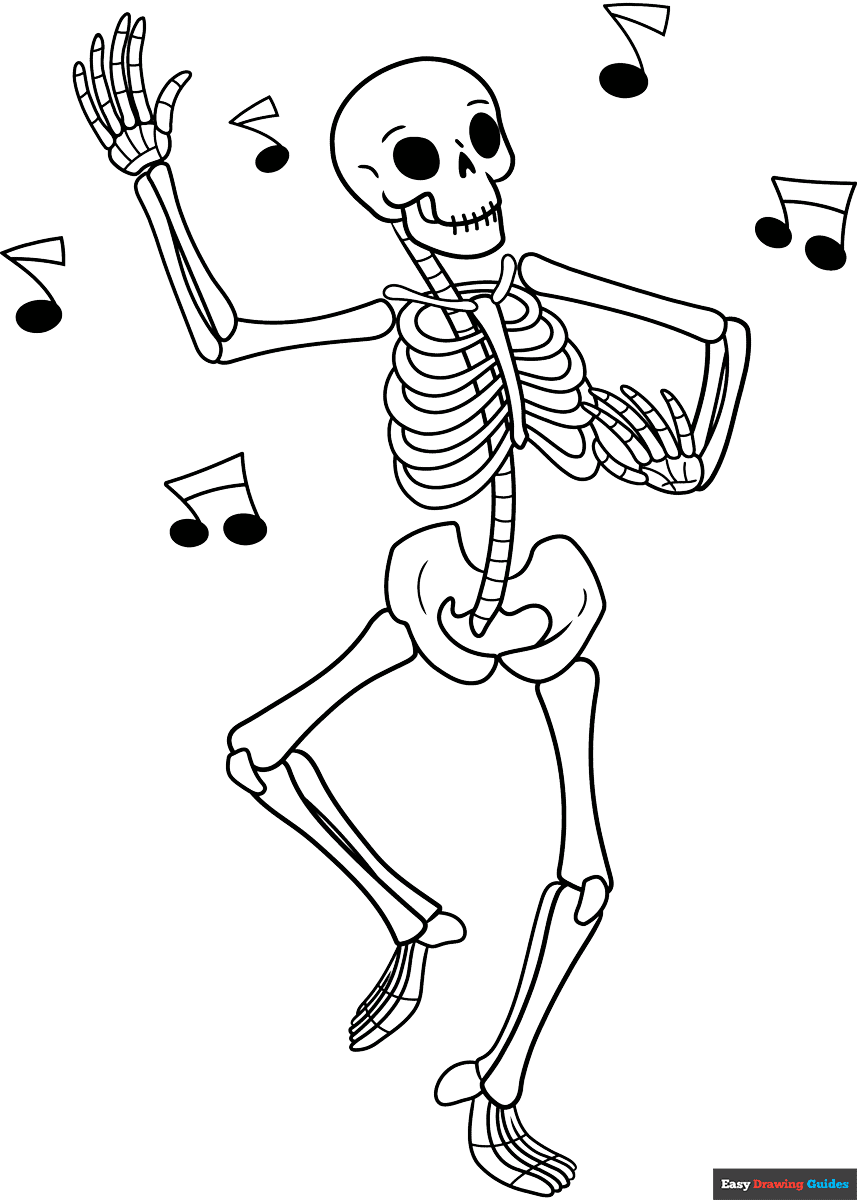 Free Skeletons Coloring Pages For Kids 11 Printable Sheets