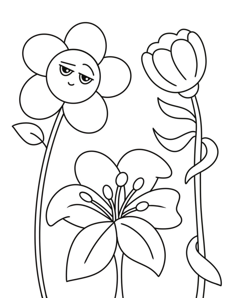 Free Spring Coloring Pages For Kids The Hollydog Blog