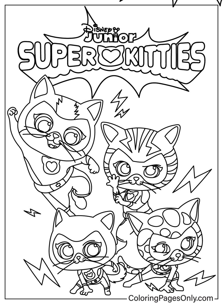  Free SuperKitties Coloring Pages Https t co kQD0k01lPe superkitties cartoon kitty superhero Coloringpagesonly coloringpages ColoringBook art fanart sketch drawing draw coloring USA trend Trending TrendingNow Twitter 