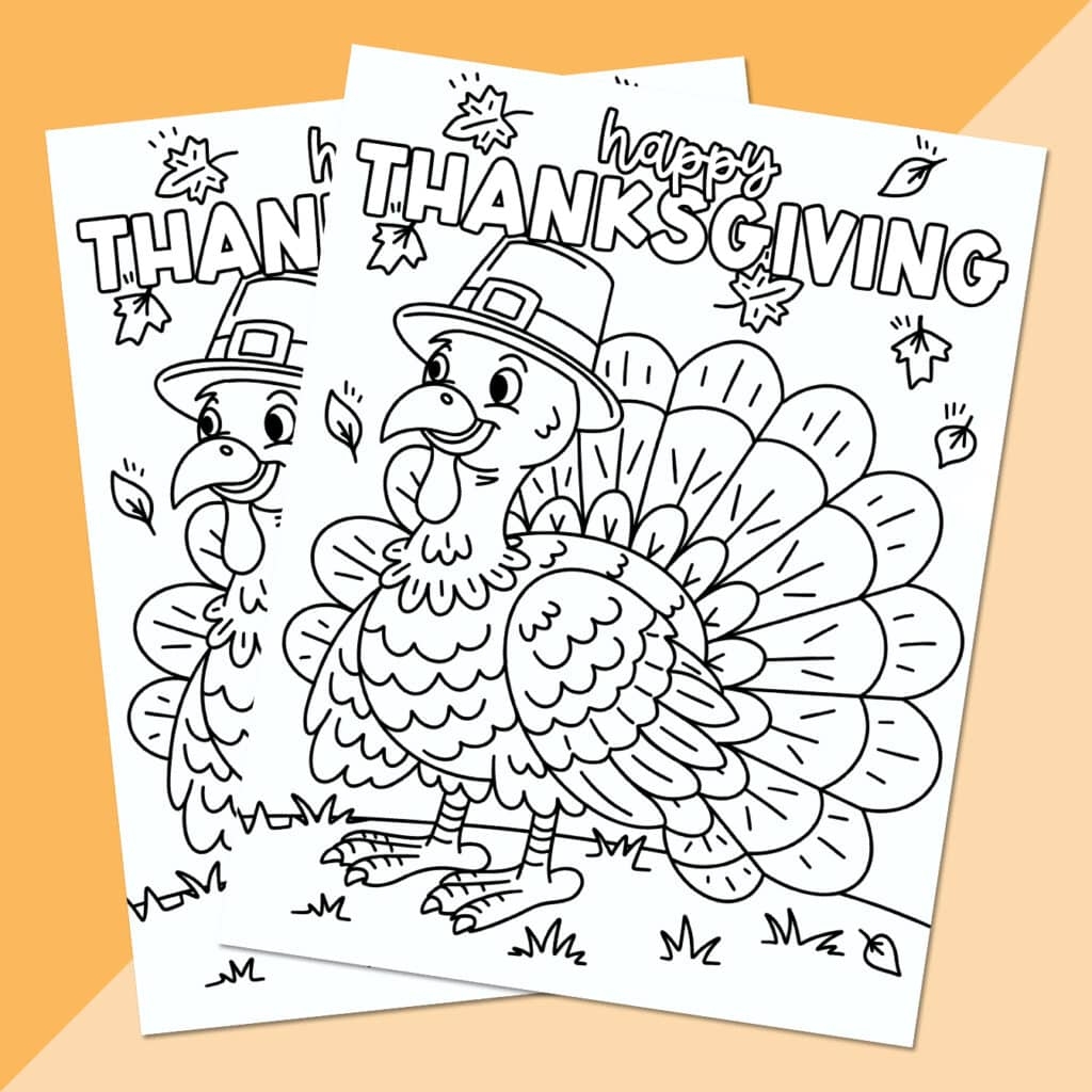 printable turkey coloring pages for preschoolers