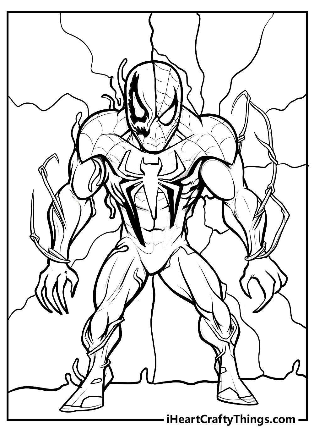 Free Venom Coloring Pages 15 Easy Printable PDFs