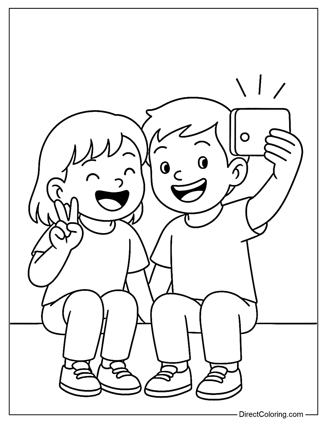 Friendship Day Coloring Pages Free PDF To Download And Print