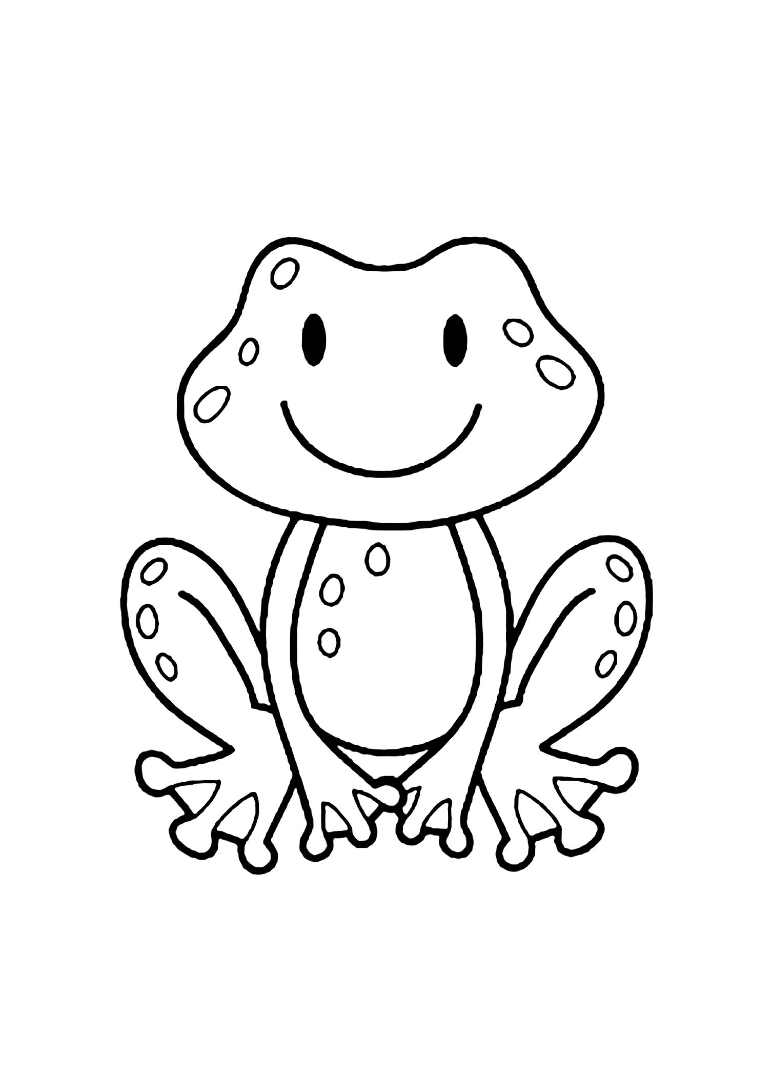coloring book pages of frogs