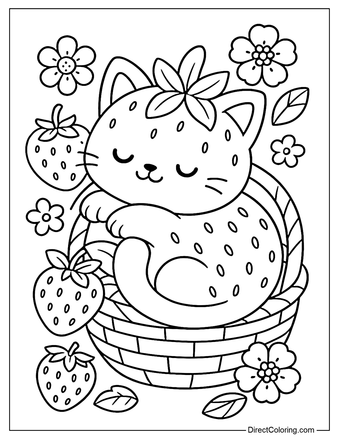 Fruit Animal Cuties Coloring Pages Free PDF To Download And Print