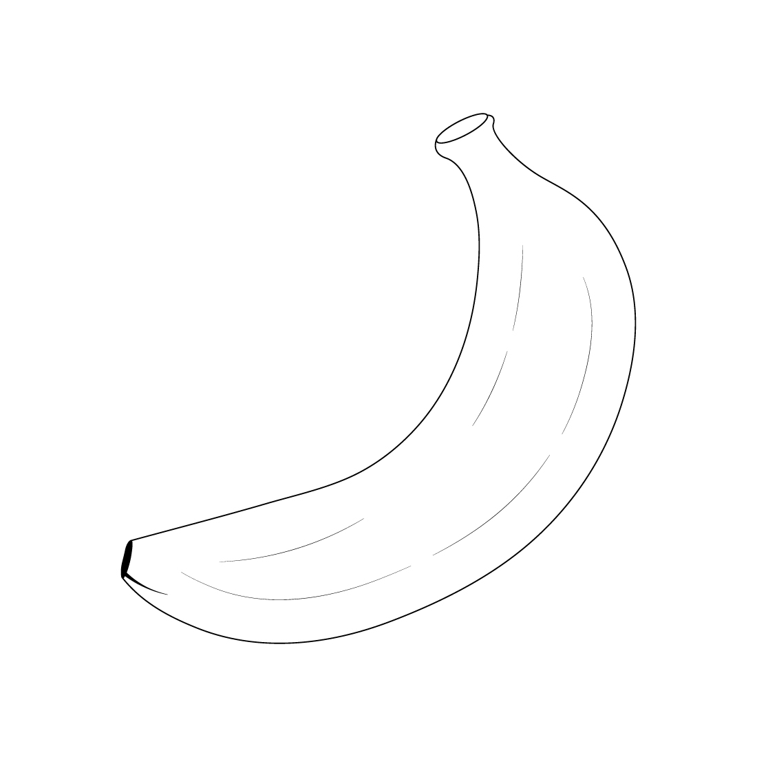 banana coloring pages for preschoolers