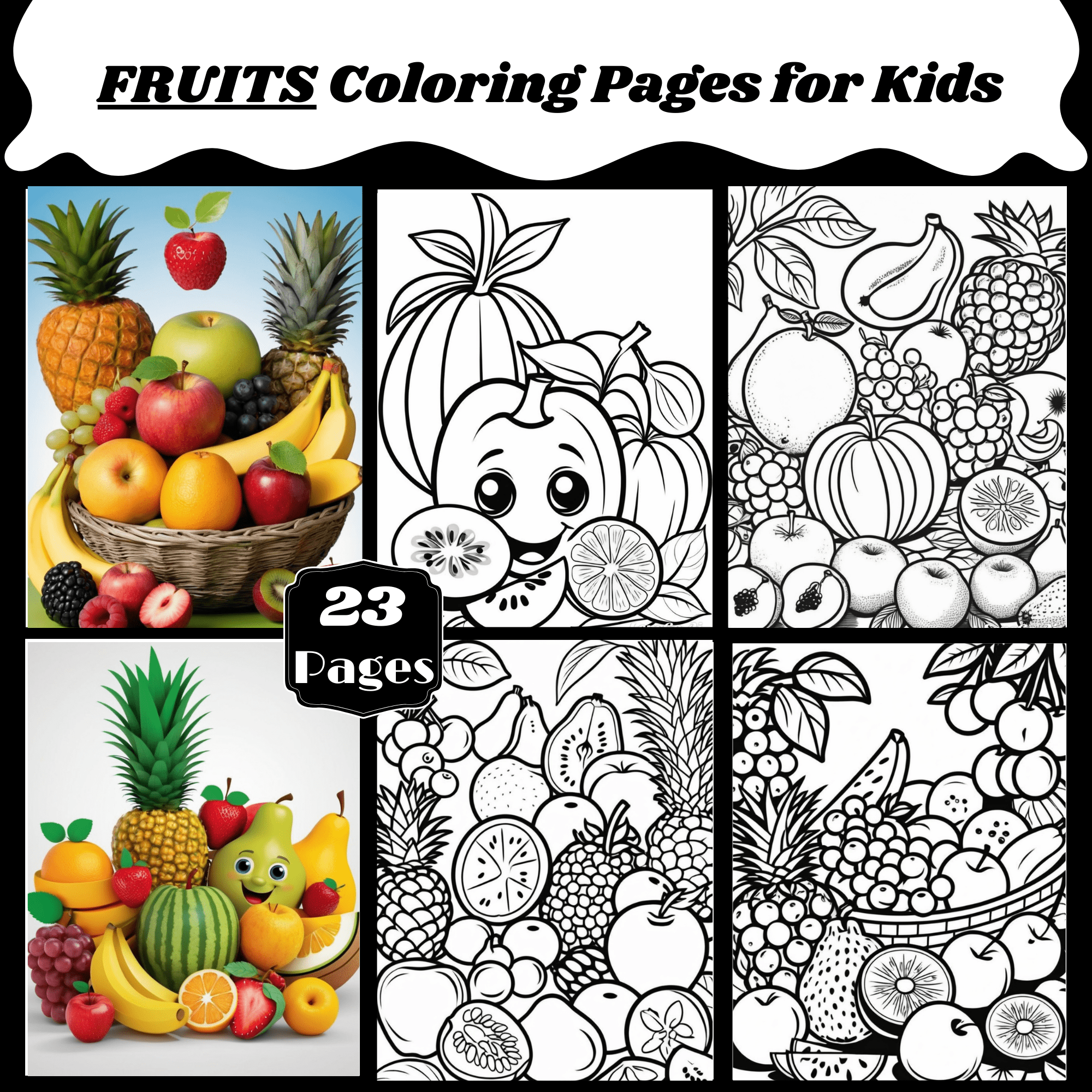 worksheet preschool fruits coloring pages