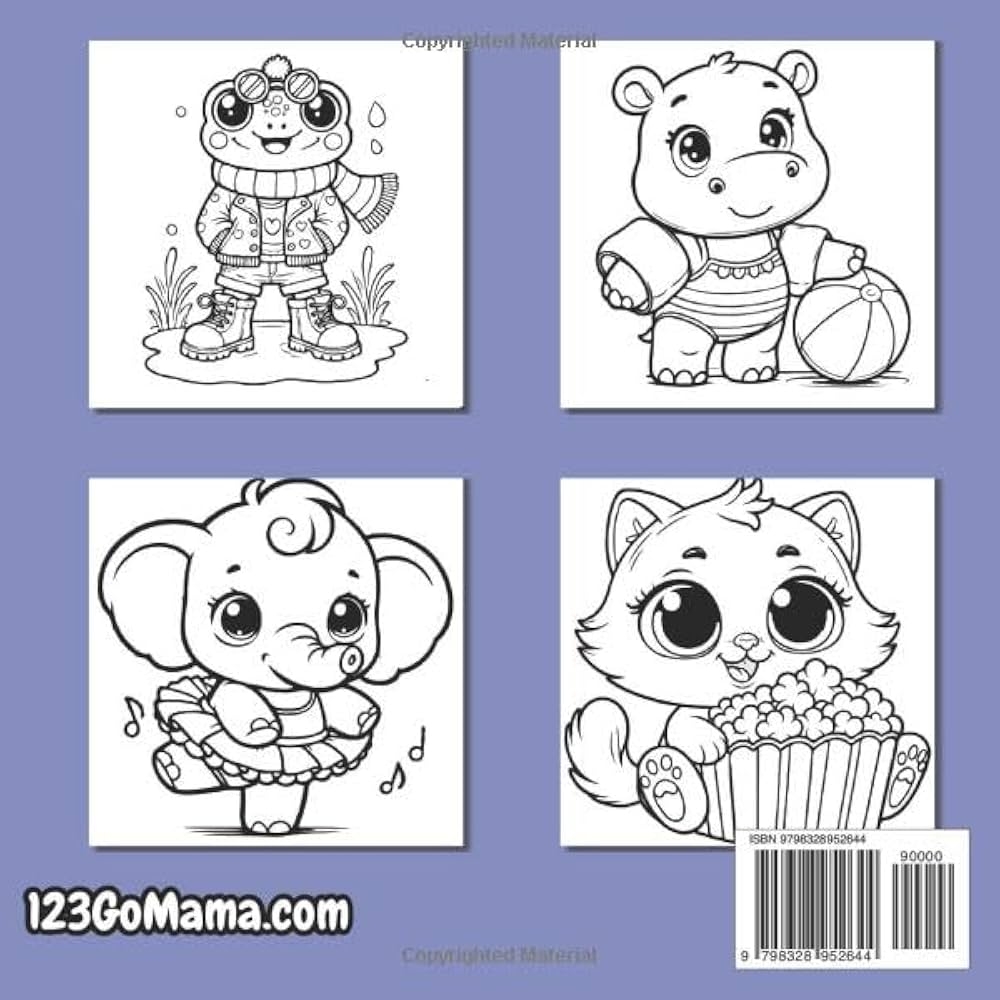 coloring pages funny animals