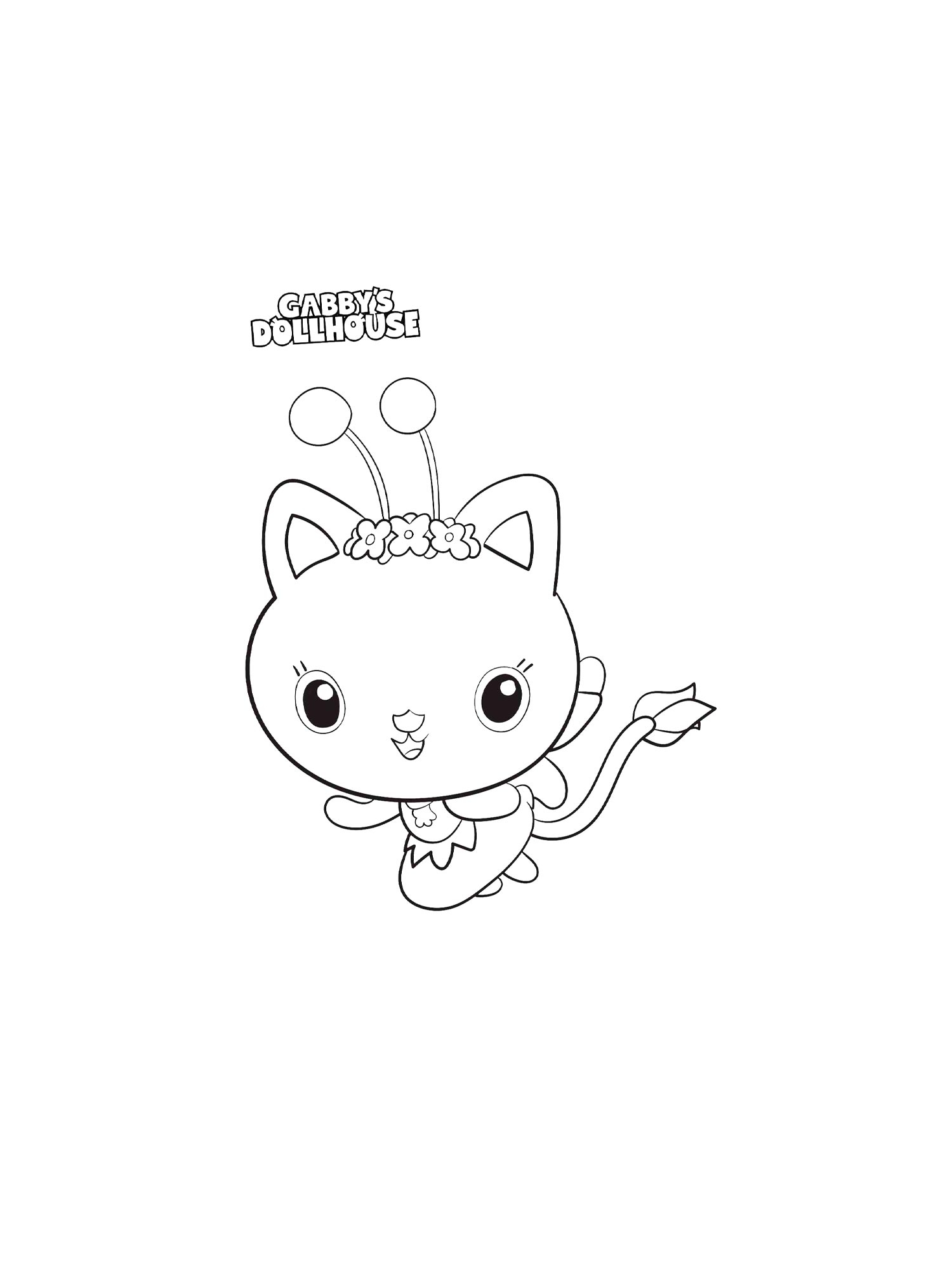 gabby dollhouse coloring pages