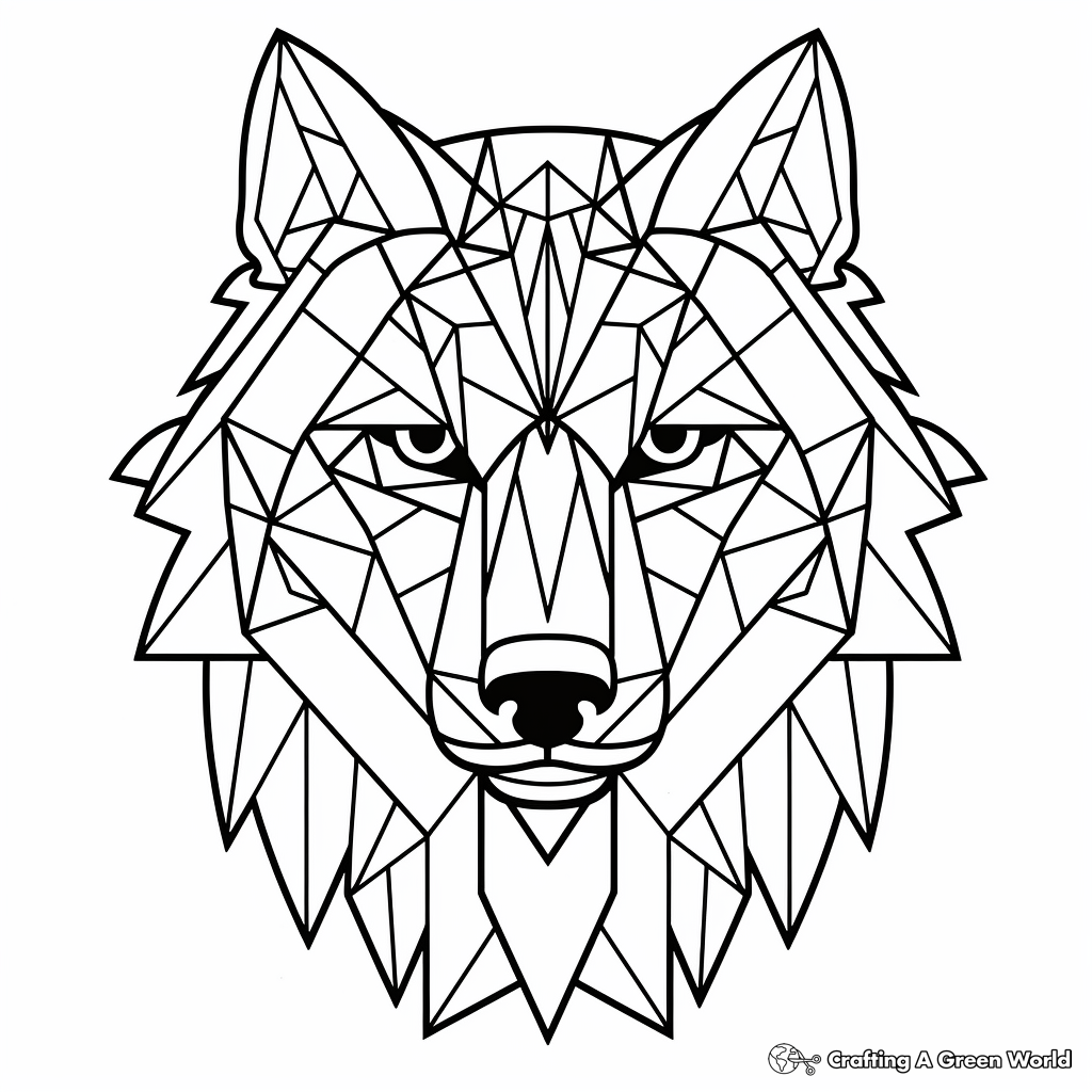Geometric Animal Coloring Pages Free Printable 