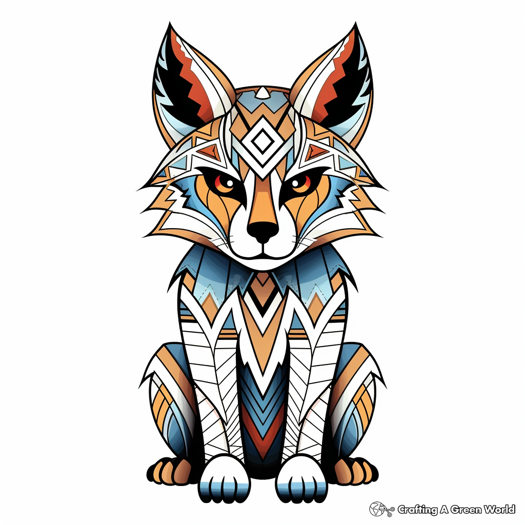 Geometric Animal Coloring Pages Free Printable 