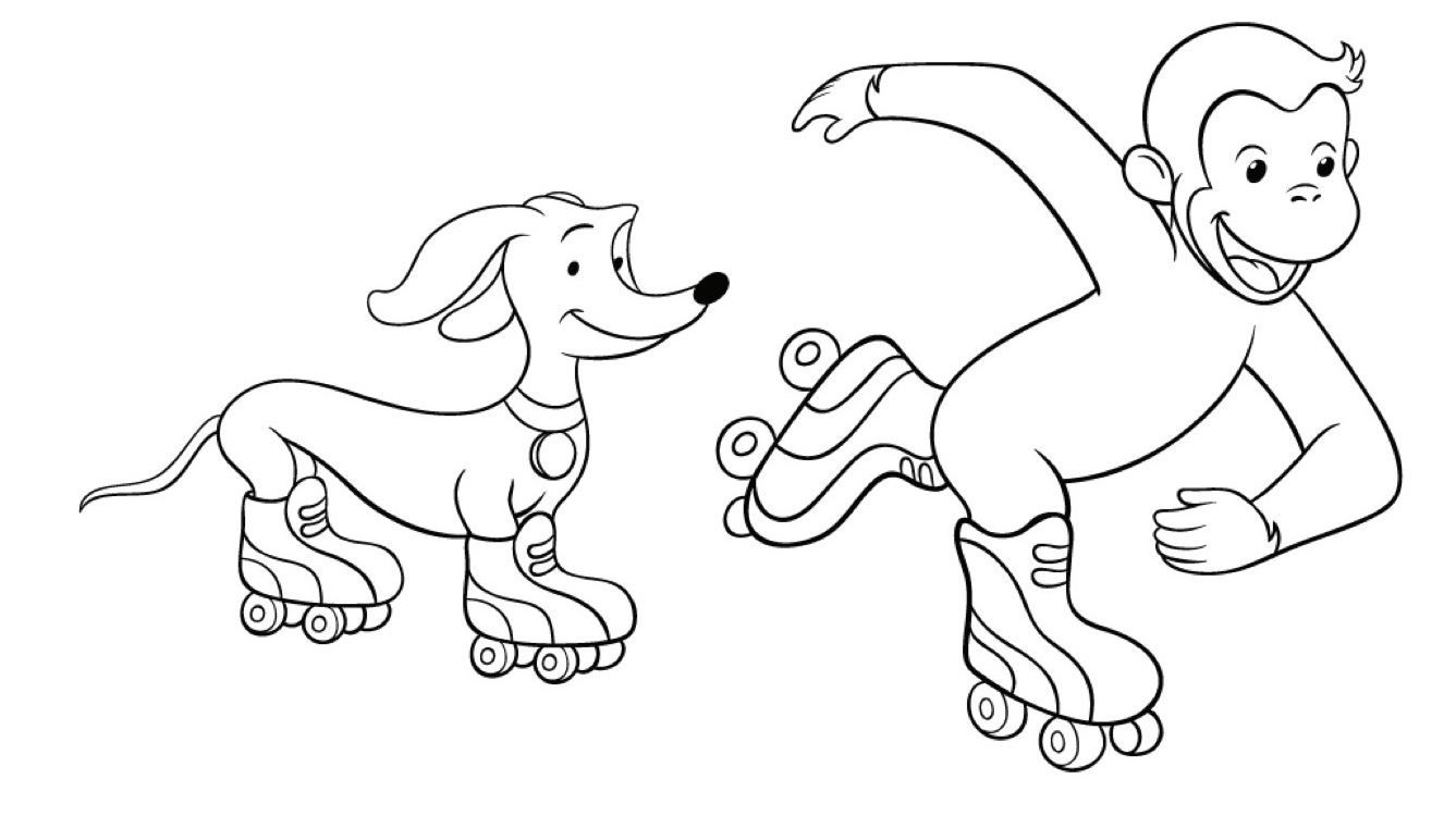 curious george coloring pages
