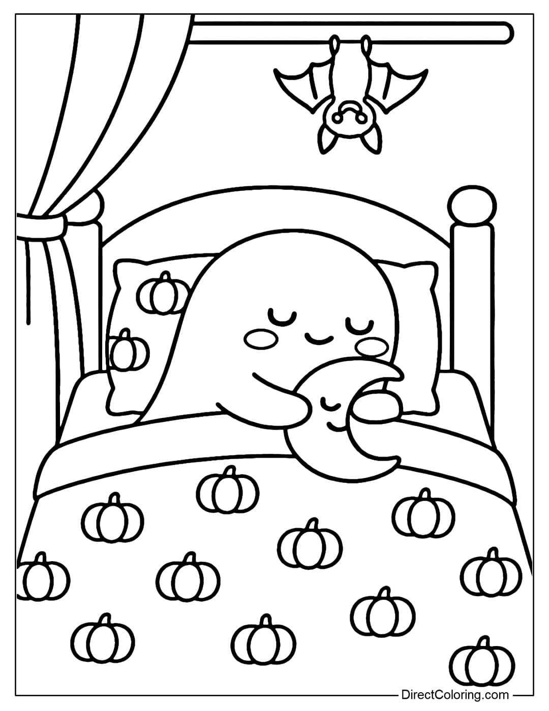 ghost coloring pages