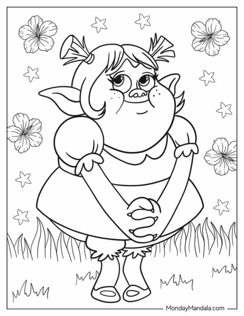 Giant Coloring Pages Crayola Trolls Movie Theme 18 Page Set Crayola Giant Coloring Pages Trolls 1