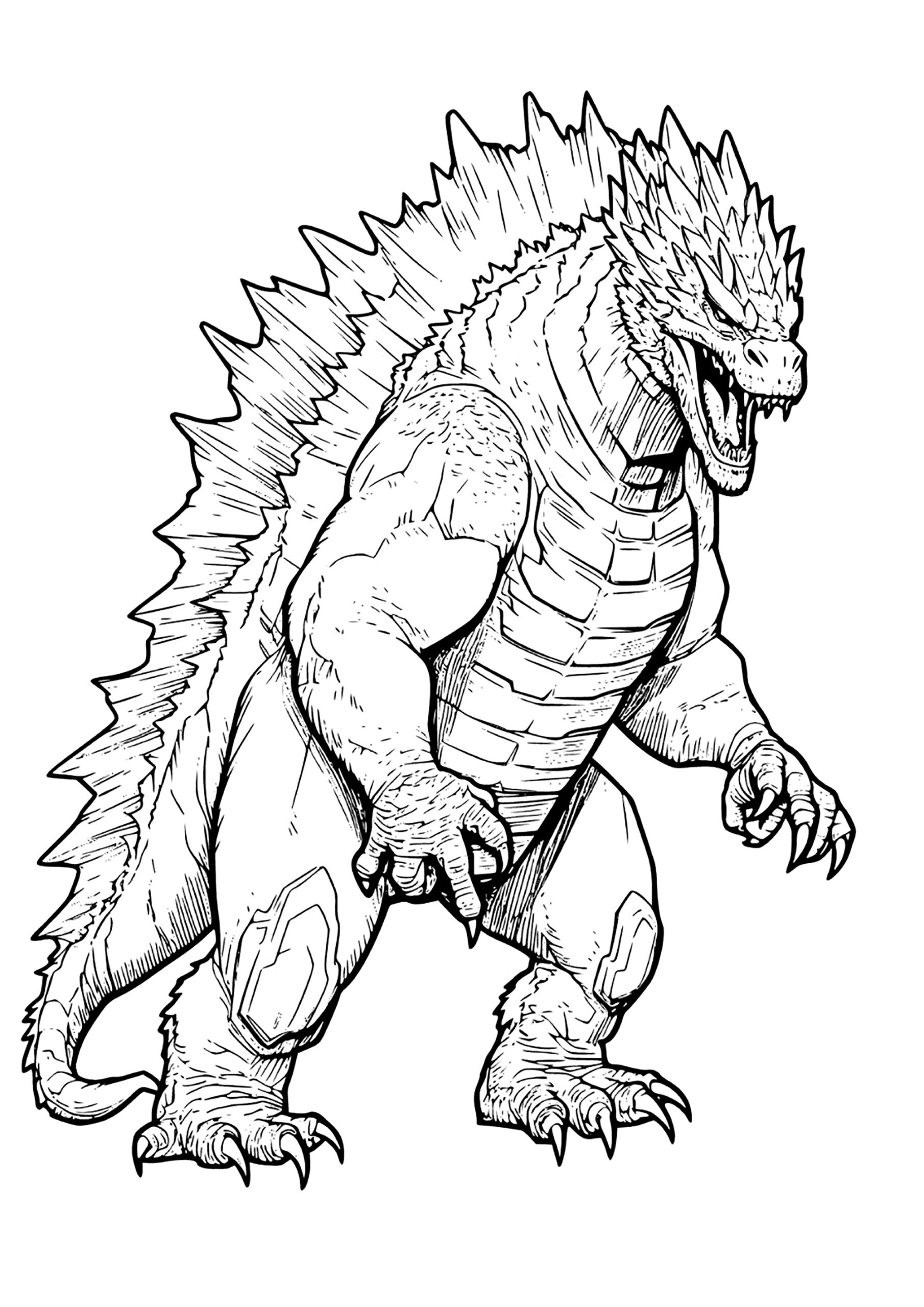 godzilla coloring pages