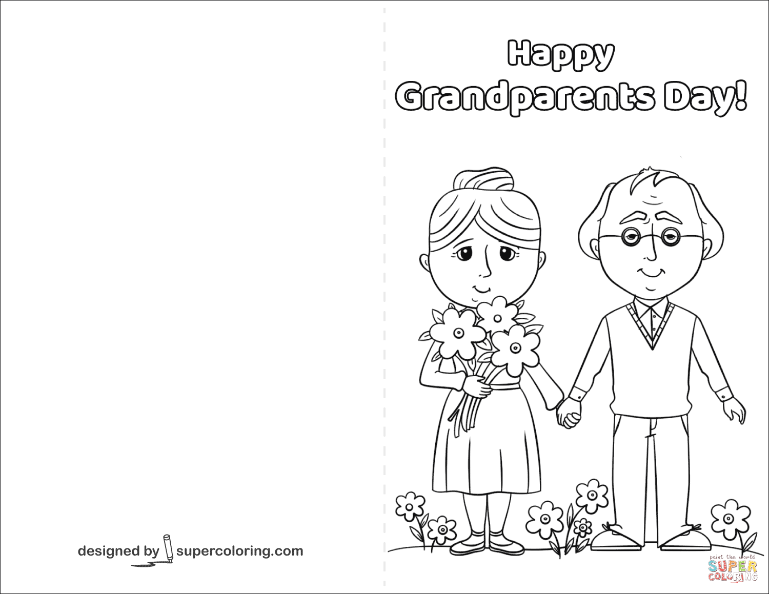 Grandparents Day 10 Free Printable Coloring Pages