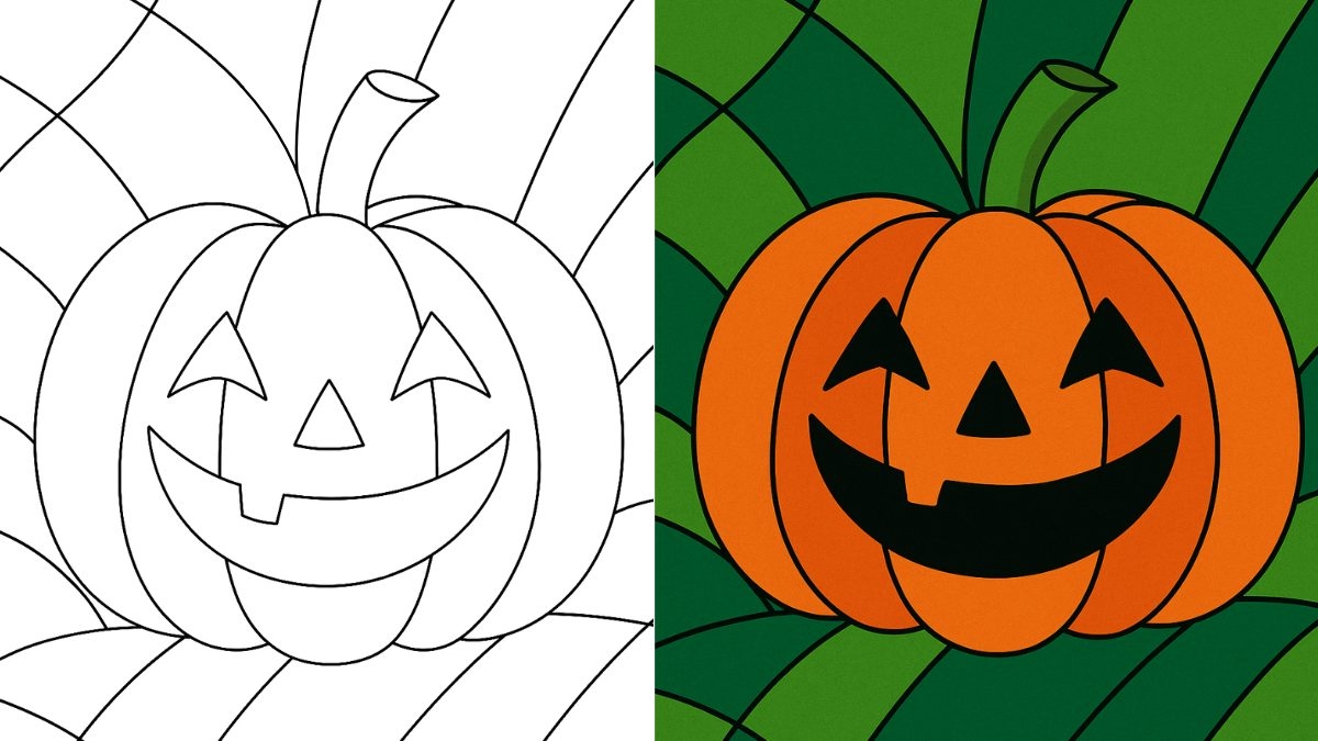 halloween color pages