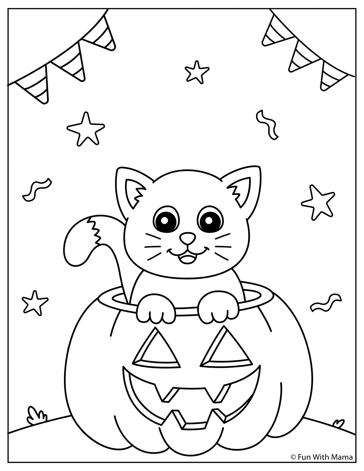 Halloween Coloring Pages Fun With Mama