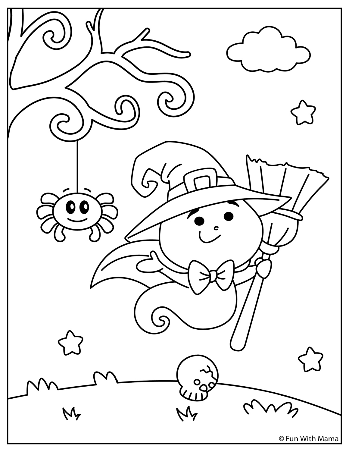 Halloween Coloring Pages Fun With Mama