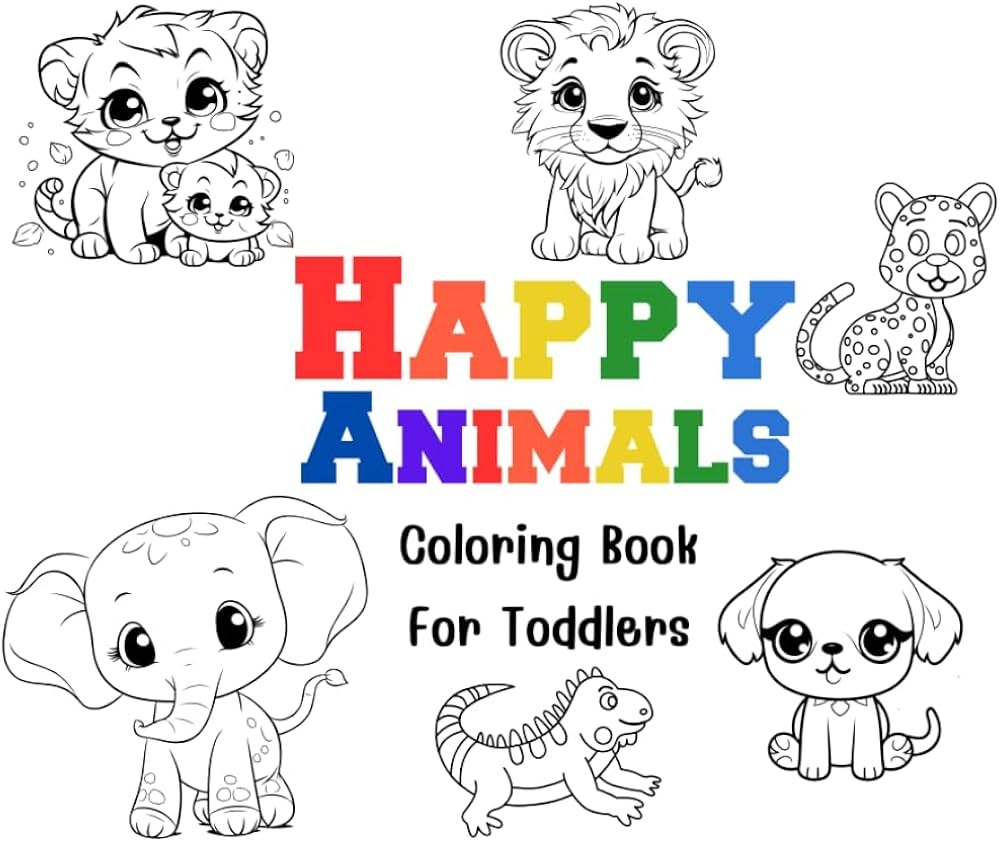 simple coloring pages animals