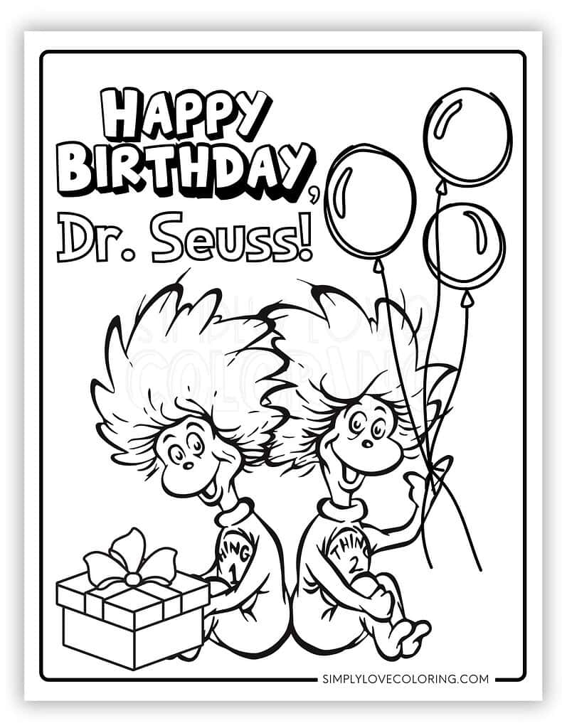 dr seuss coloring pages