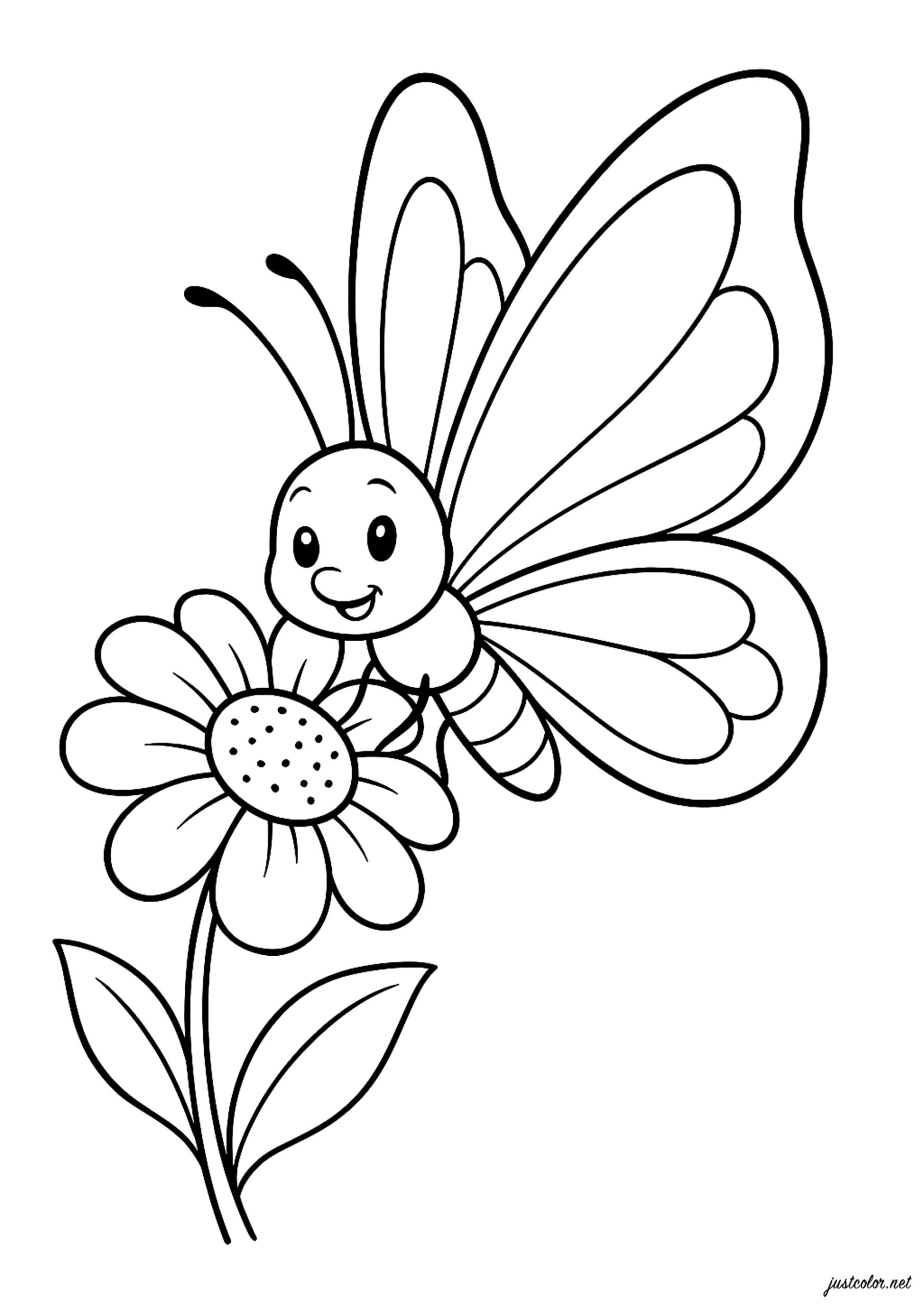 flower coloring page