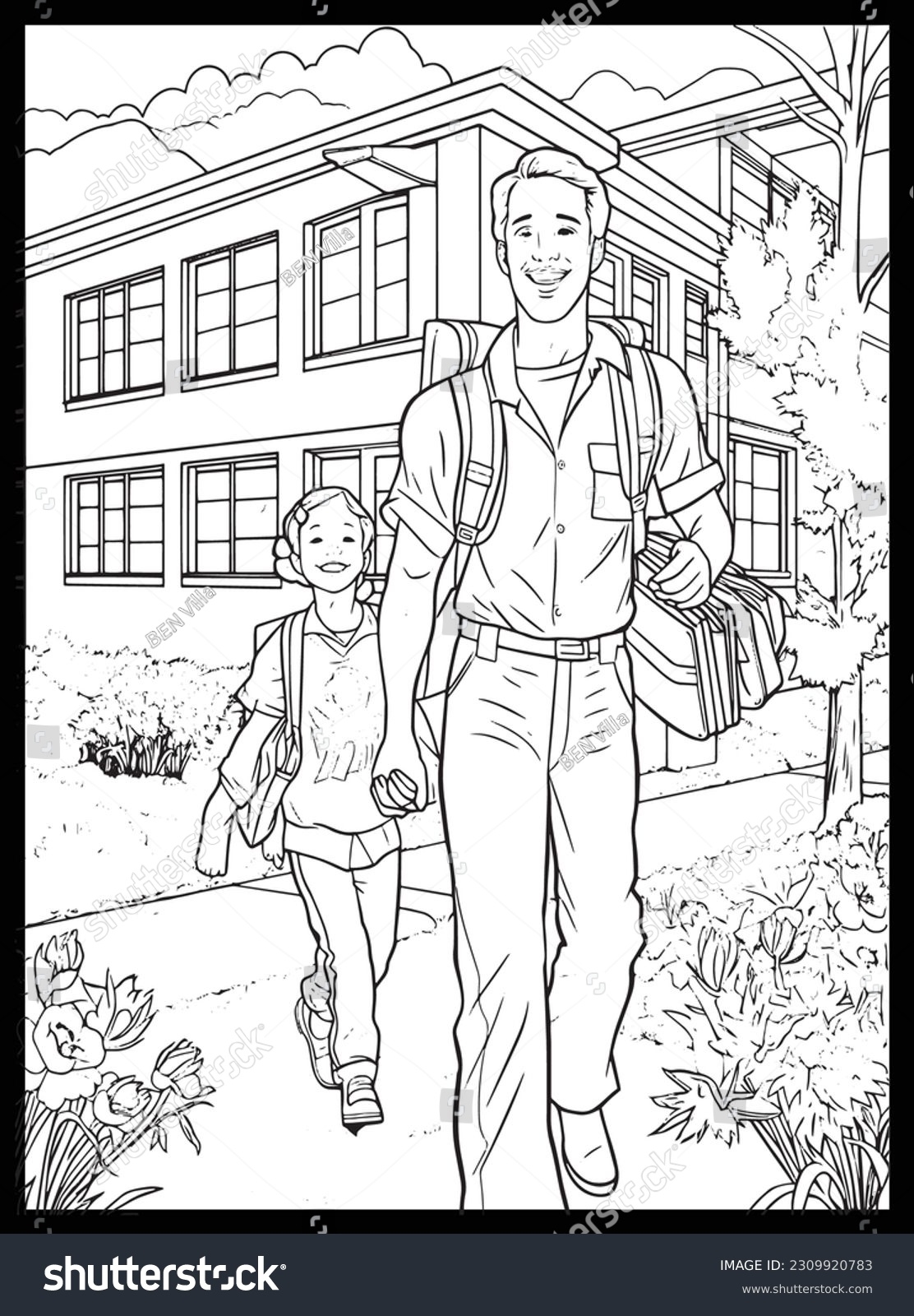 color pages for father's day