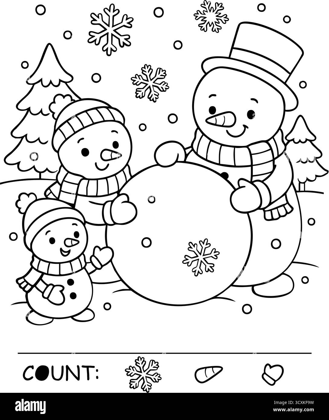Happy Holidays Coloring Pages Printable Stock Vector Images Alamy